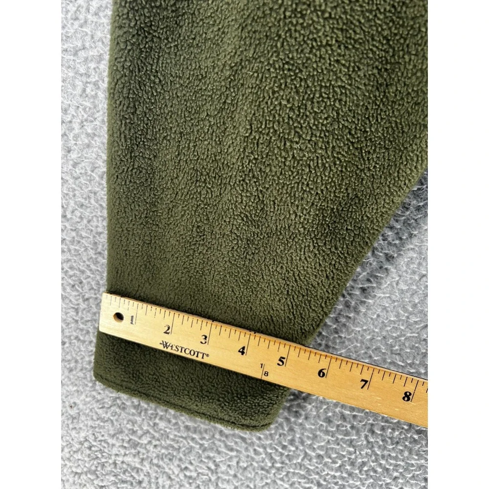 Juneau Mens Solid Green Fleece Shirt Jacket XXL Heavyweight Shacket Button Front